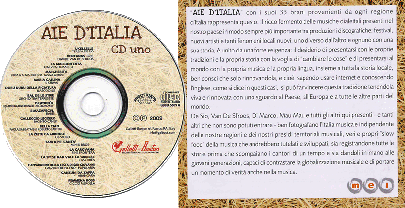 Aie d'Italia CD1 M.E.I.