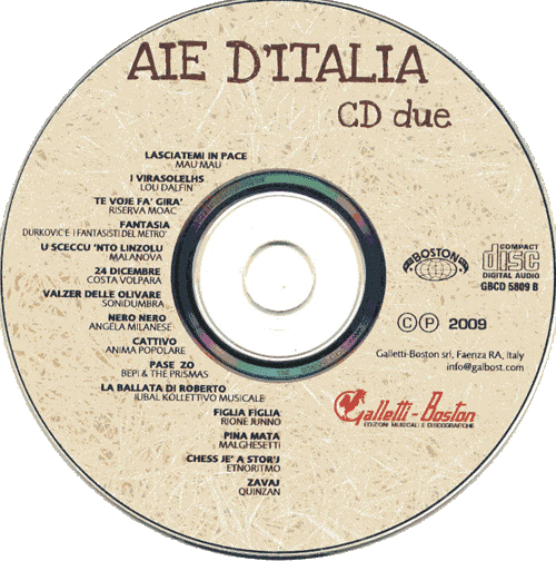 Aie d'Italia CD 2 M.E.I.