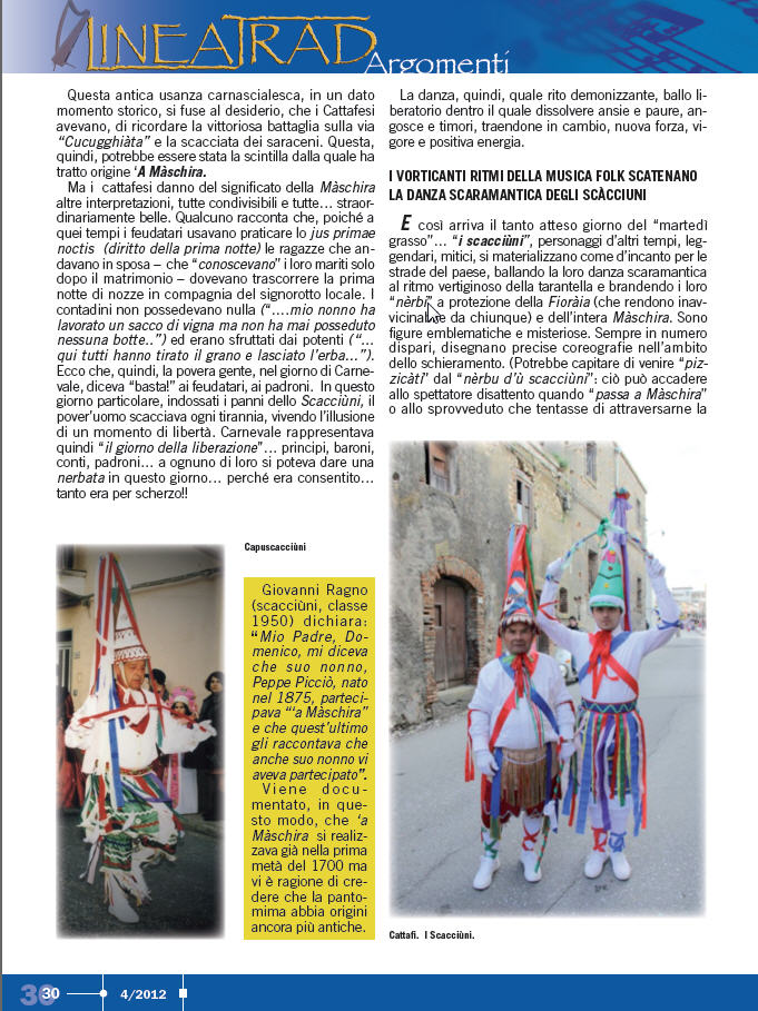 Carnevale Cattafese su Lineatrad
