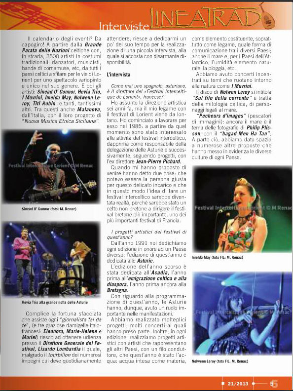 Lineatrad  settembre 2013