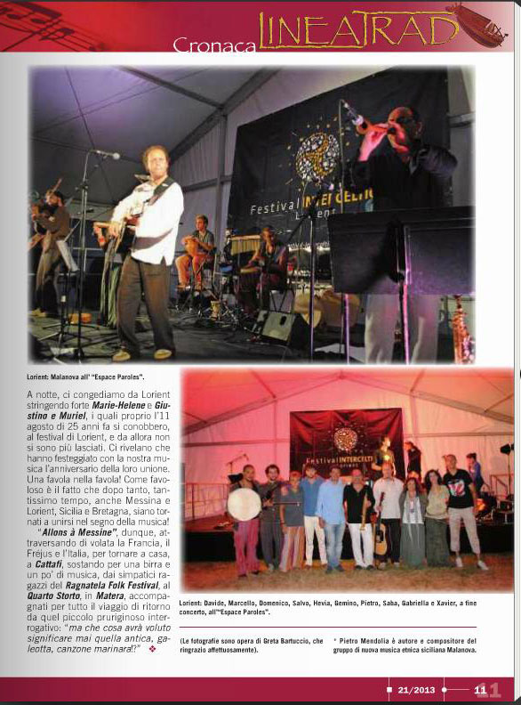 Lineatrad  settembre 2013