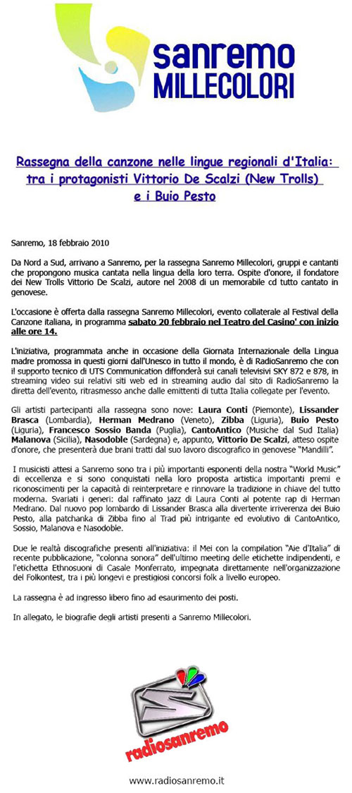 Sanremo Millecolori